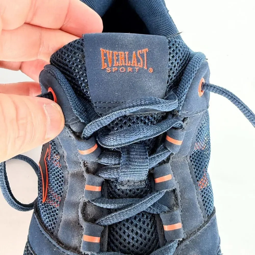 Everlast Sport Men's Renegade Navy/Orange Lace-Up Sneakers‎ Shoes Mens 9.5